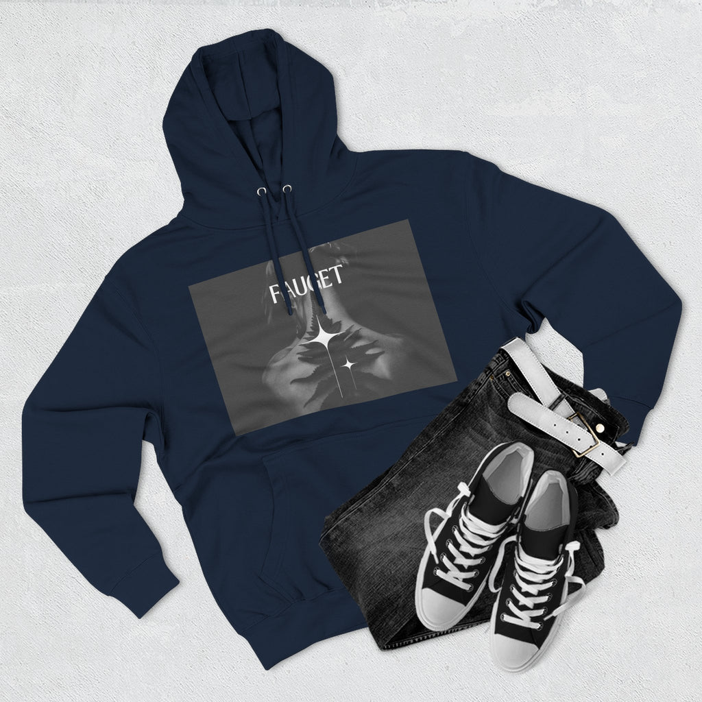 Hoodie — 'FAUCET' Monochrome Prayer Hands Graphic Hoodie