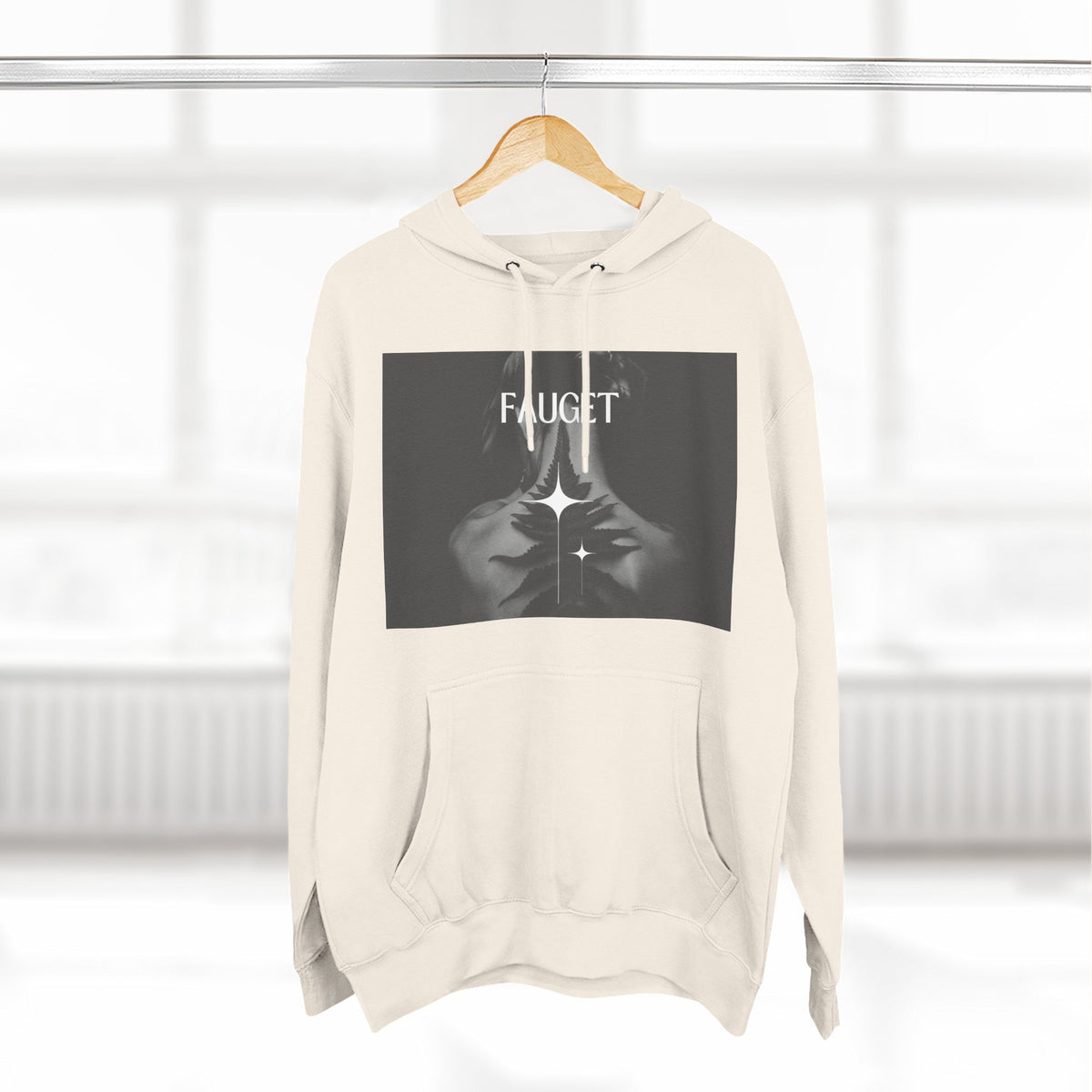 Hoodie — 'FAUCET' Monochrome Prayer Hands Graphic Hoodie