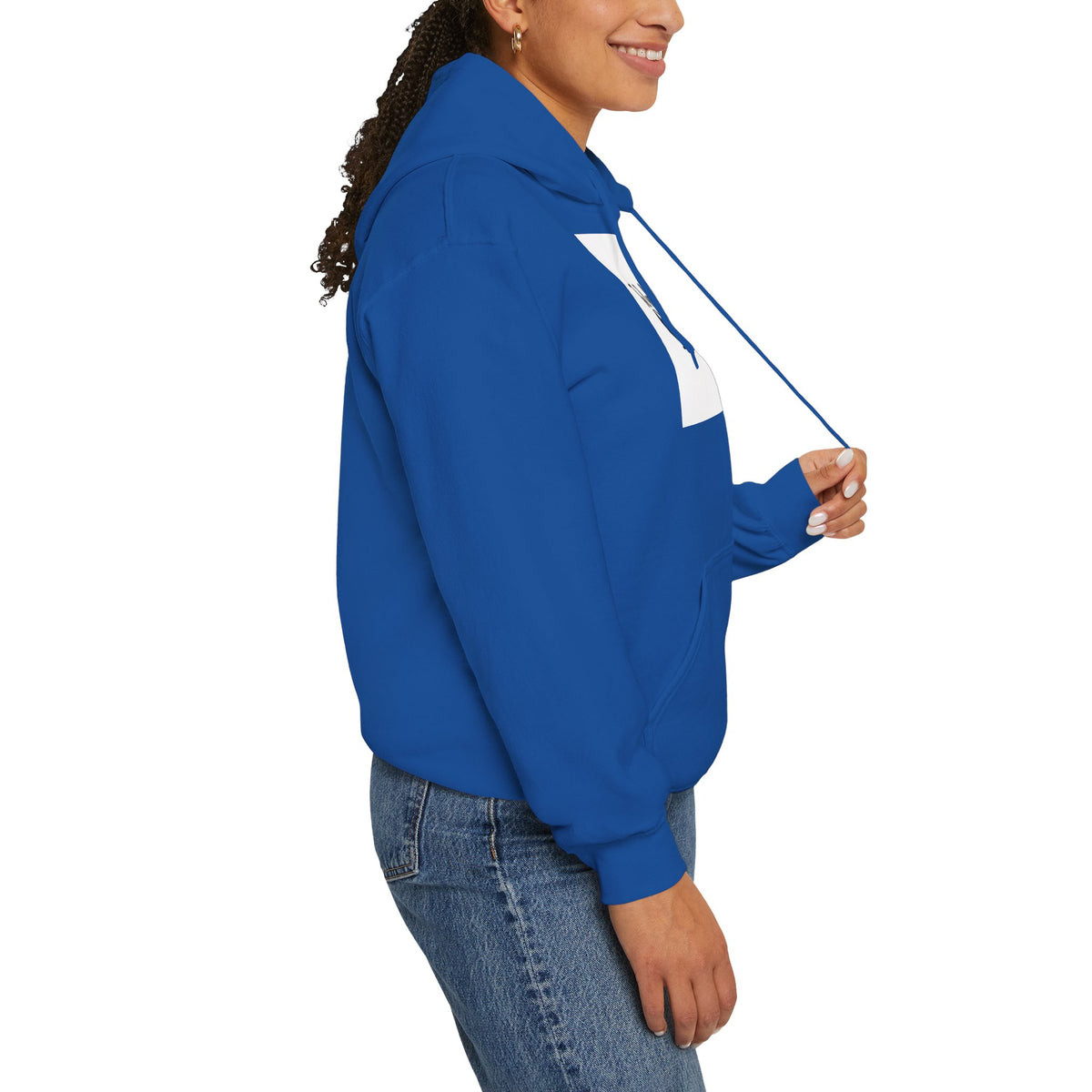 The Real Queen Hoodie — 'Slate & Social' Graphic Pullover for Bold Fashionistas