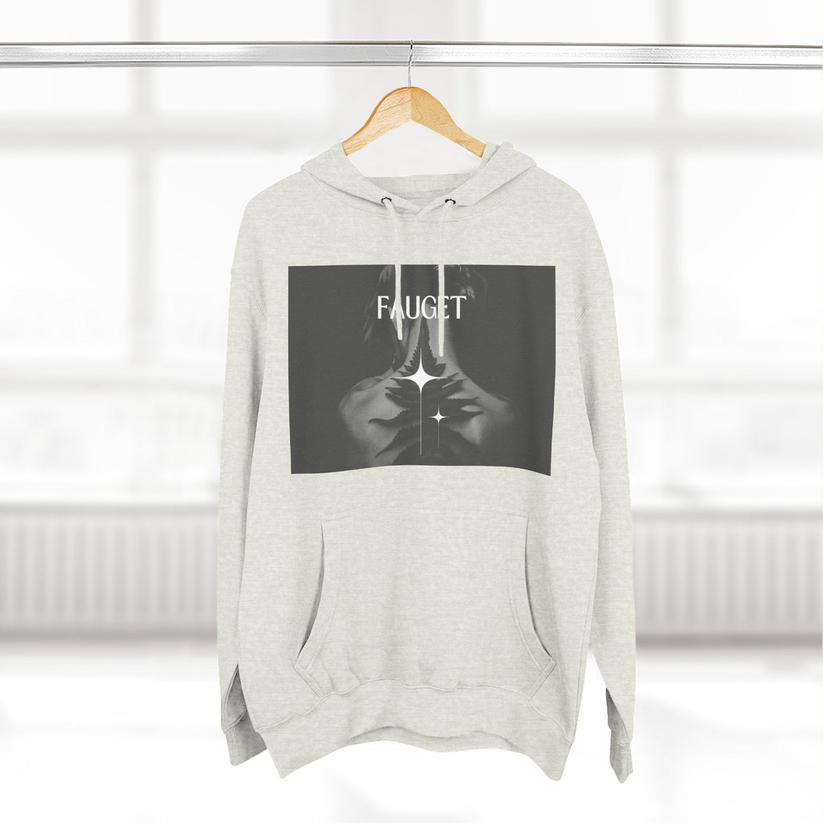 Hoodie — 'FAUCET' Monochrome Prayer Hands Graphic Hoodie