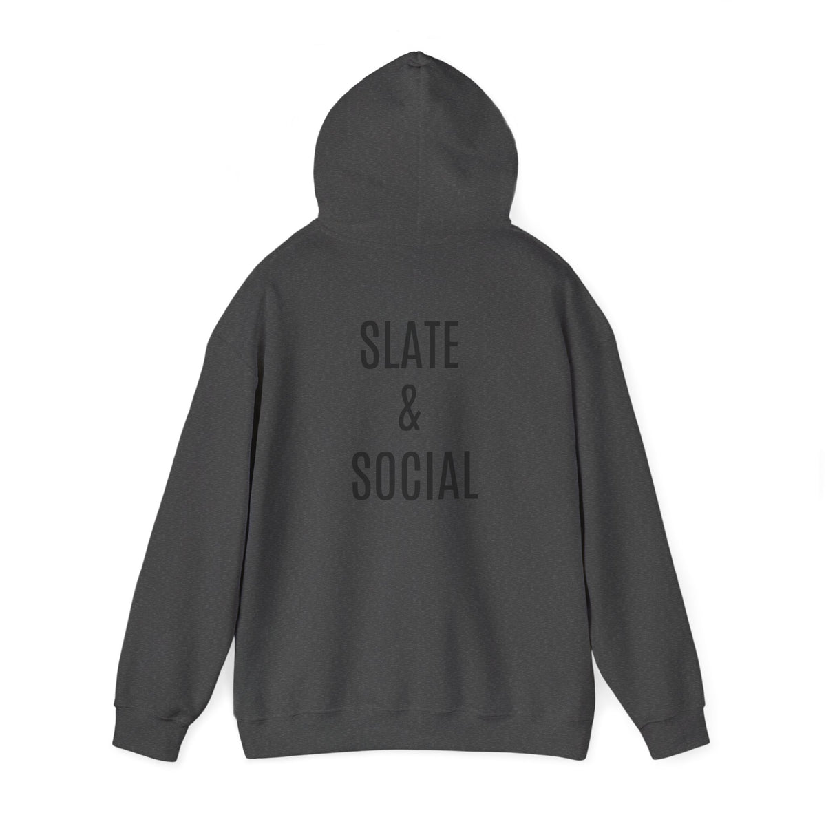 Butterfly Graphic Hoodie — 'Slate & Social' Minimalist White Pullover
