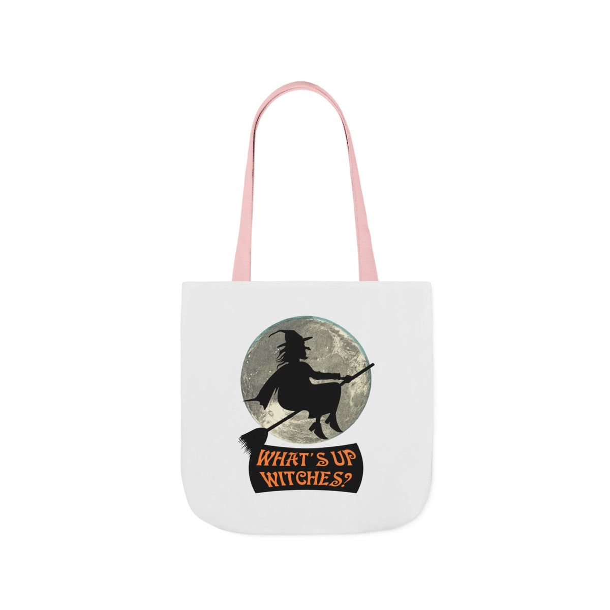 What’s Up Witches Halloween Witch Canvas Tote Bag
