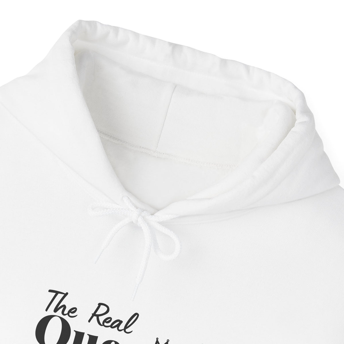 The Real Queen Hoodie — 'Slate & Social' Graphic Pullover for Bold Fashionistas