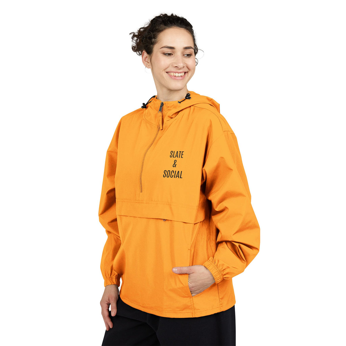 Sage & Social Orange Packable Anorak Jacket