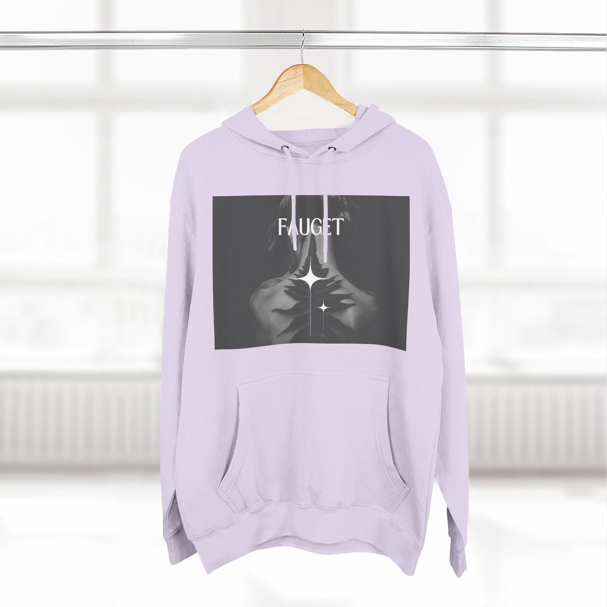 Hoodie — 'FAUCET' Monochrome Prayer Hands Graphic Hoodie