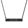 Personalized Name Bar Necklace