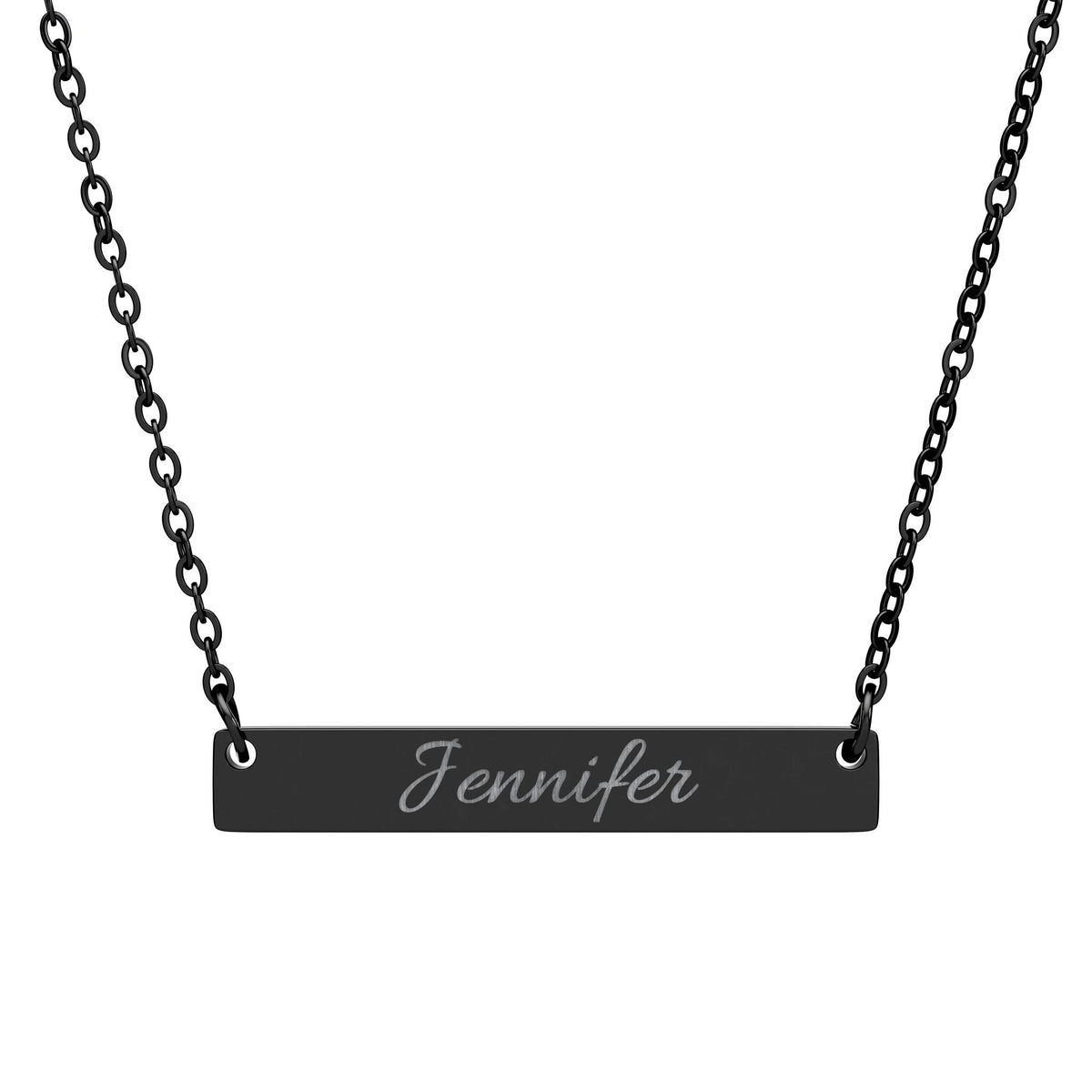 Personalized Name Bar Necklace
