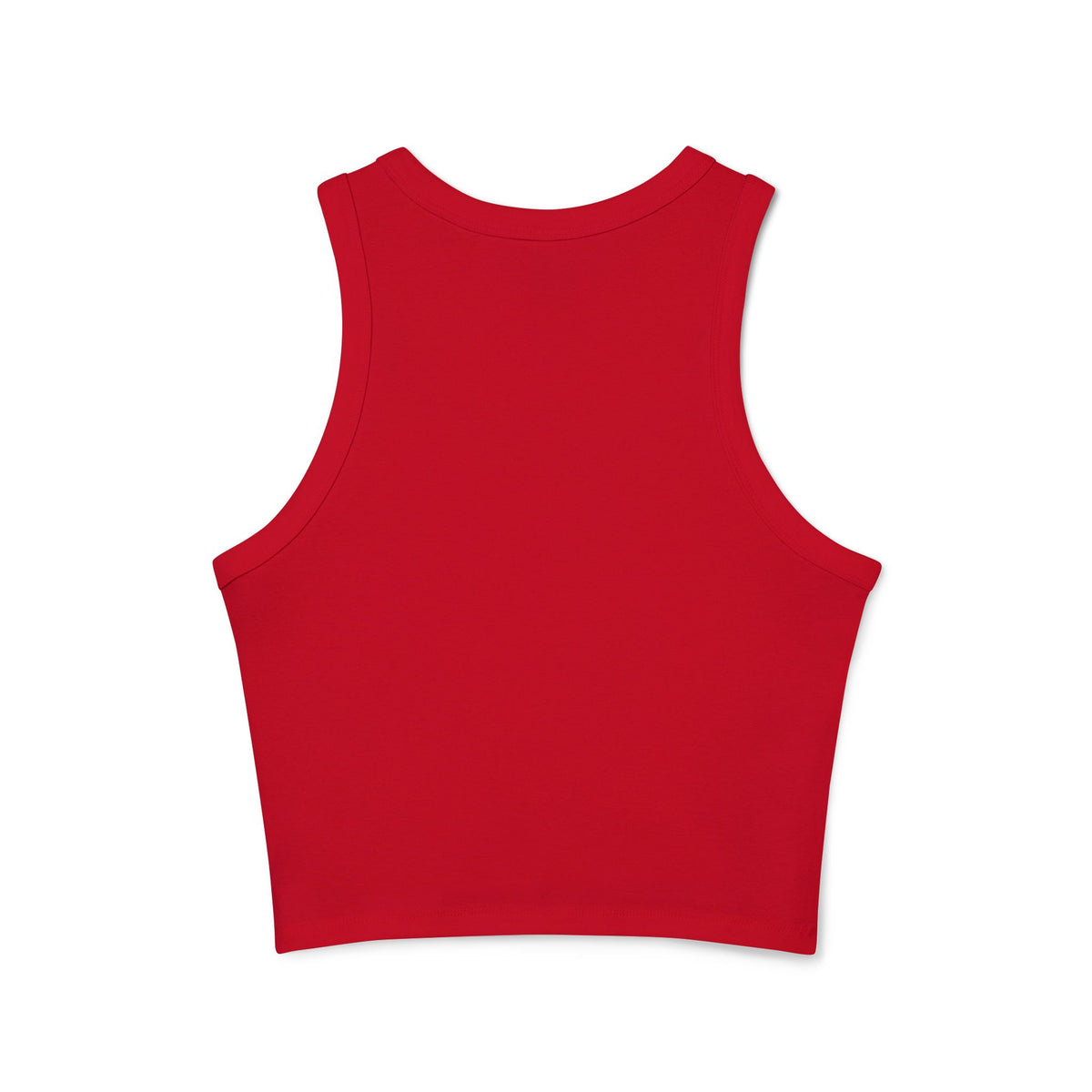 Bad Bitch Racer Tank Top — Women's Crop Ribbed Tank