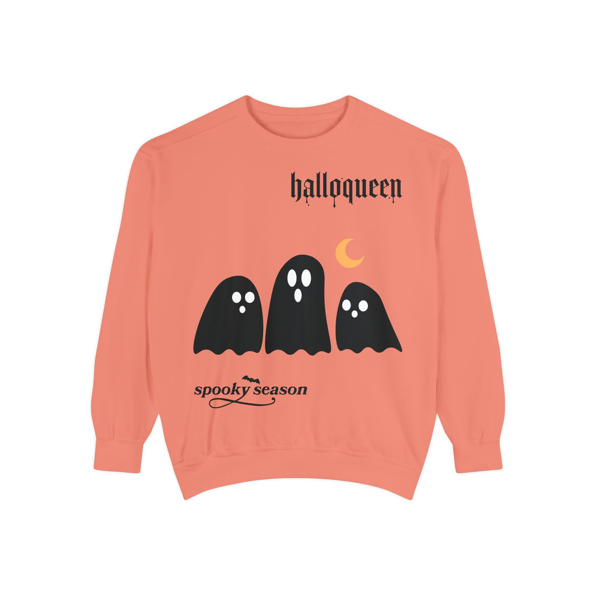 Halloween Ghosts Sweatshirt — "halloqueen" Spooky Season Crewneck