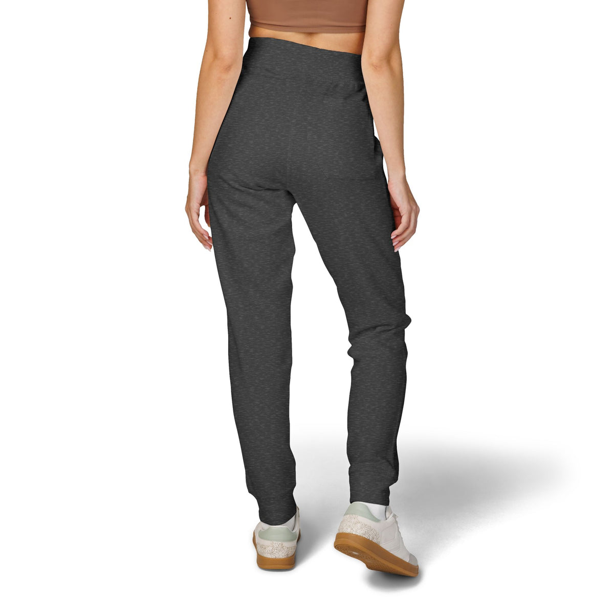 Embroidered 'Slate & Social' Fleece Sweatpants — Cozy Casual Joggers