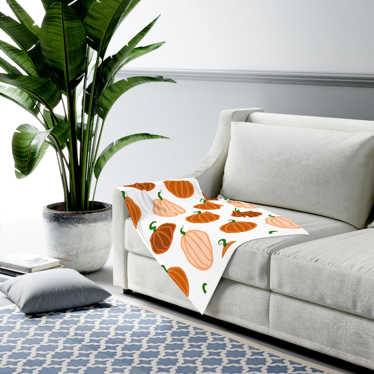 Pumpkin Pattern Baby Swaddle Blanket