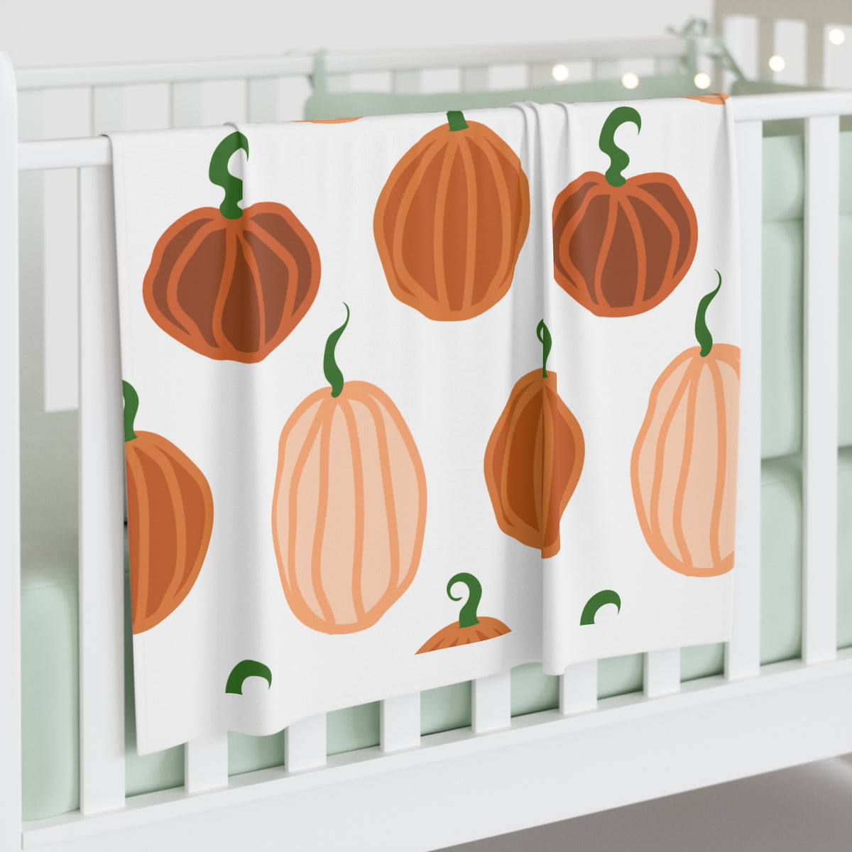 Pumpkin Pattern Baby Swaddle Blanket
