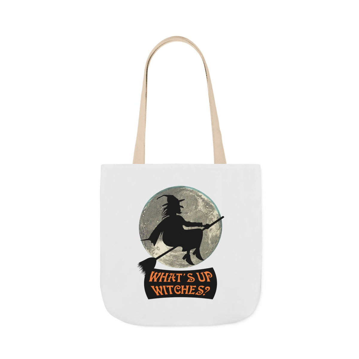 What’s Up Witches Halloween Witch Canvas Tote Bag