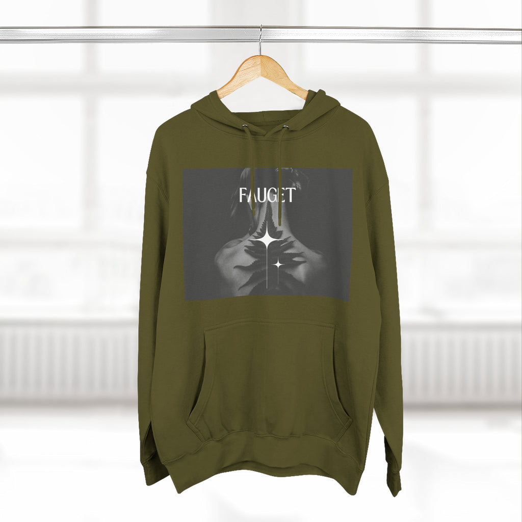 Hoodie — 'FAUCET' Monochrome Prayer Hands Graphic Hoodie