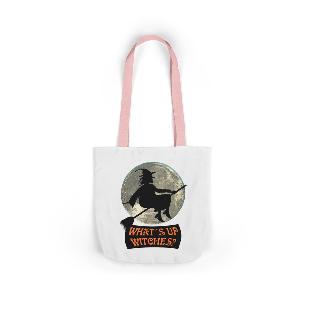 What’s Up Witches Halloween Witch Canvas Tote Bag