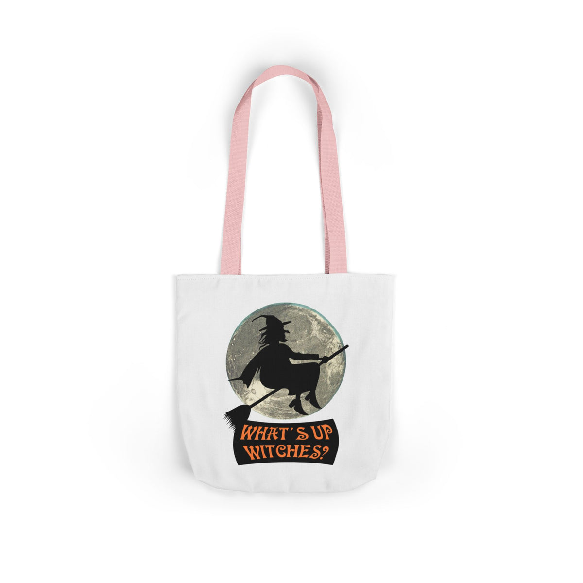 What’s Up Witches Halloween Witch Canvas Tote Bag