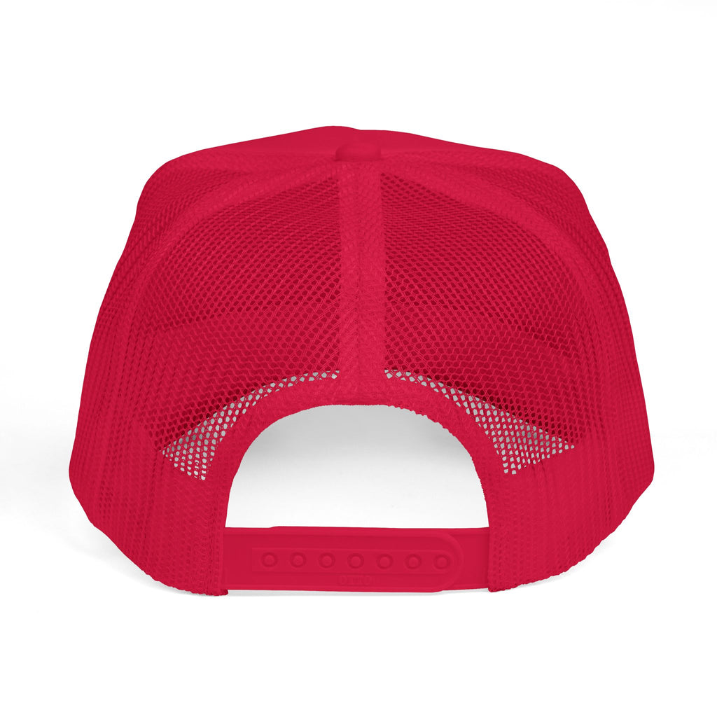 Trucker Hat — "Slate & Social" Retro Patch Foam Cap