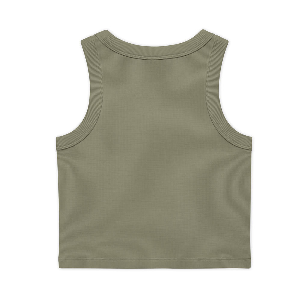 I  ME Rib Crop Tank — Self Love Organic Women's Tank Top