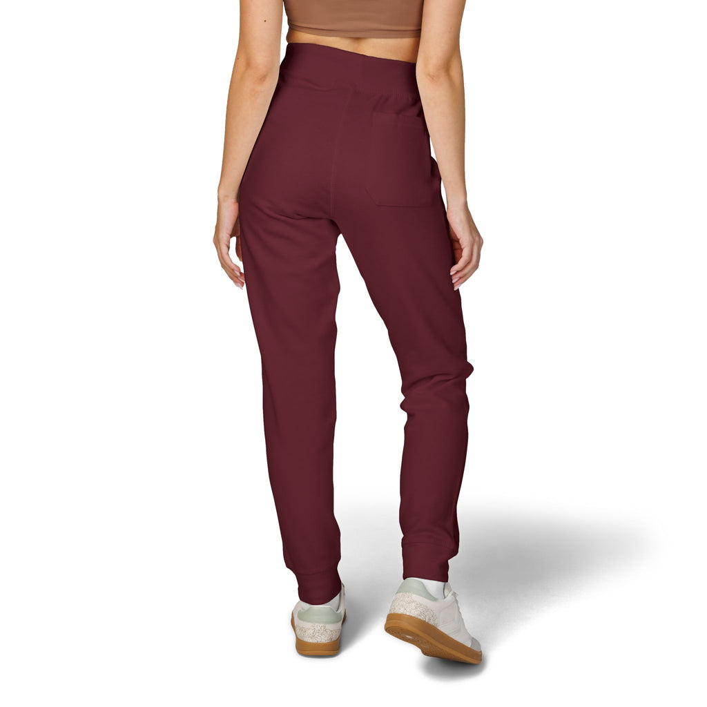 Embroidered 'Slate & Social' Fleece Sweatpants — Cozy Casual Joggers