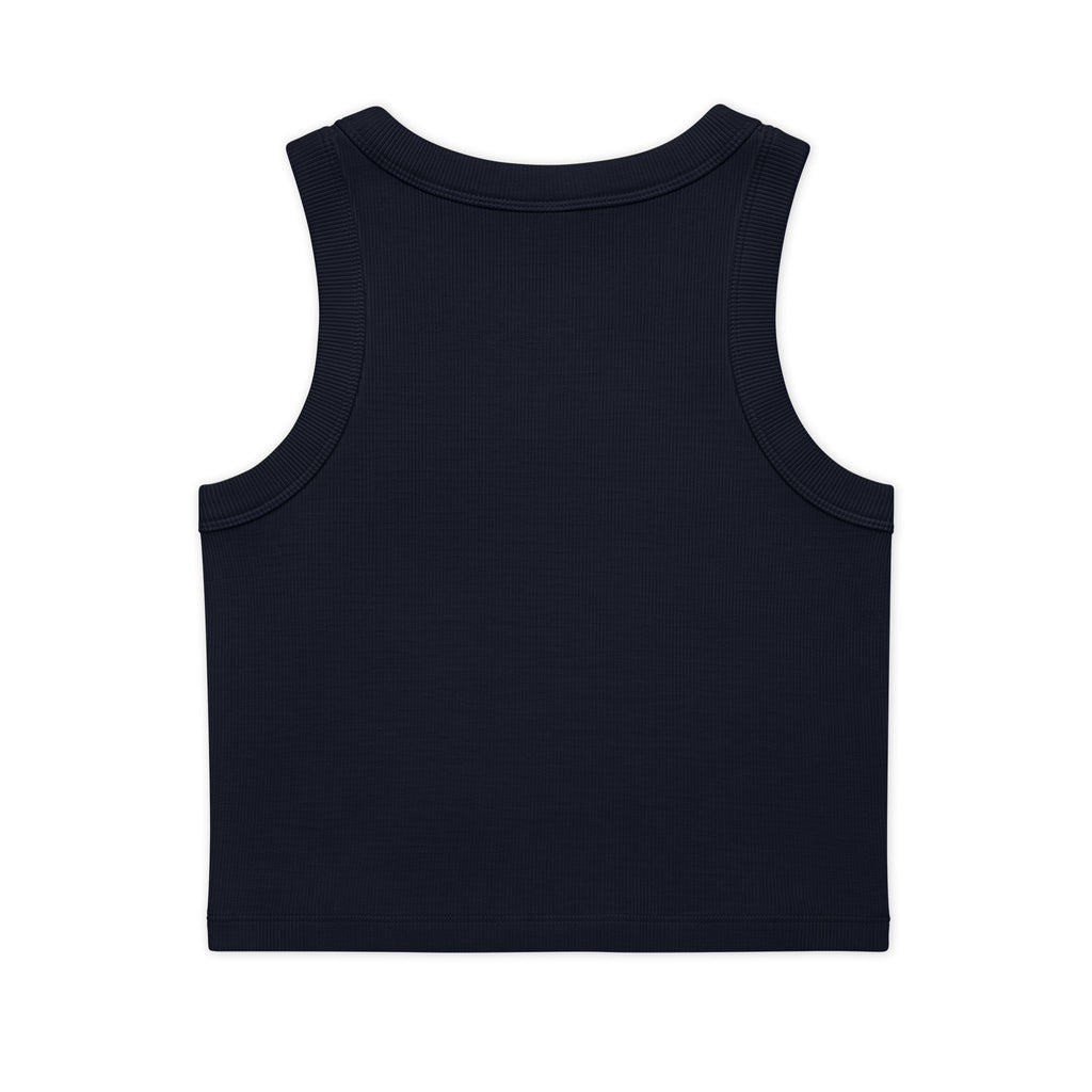 I  ME Rib Crop Tank — Self Love Organic Women's Tank Top