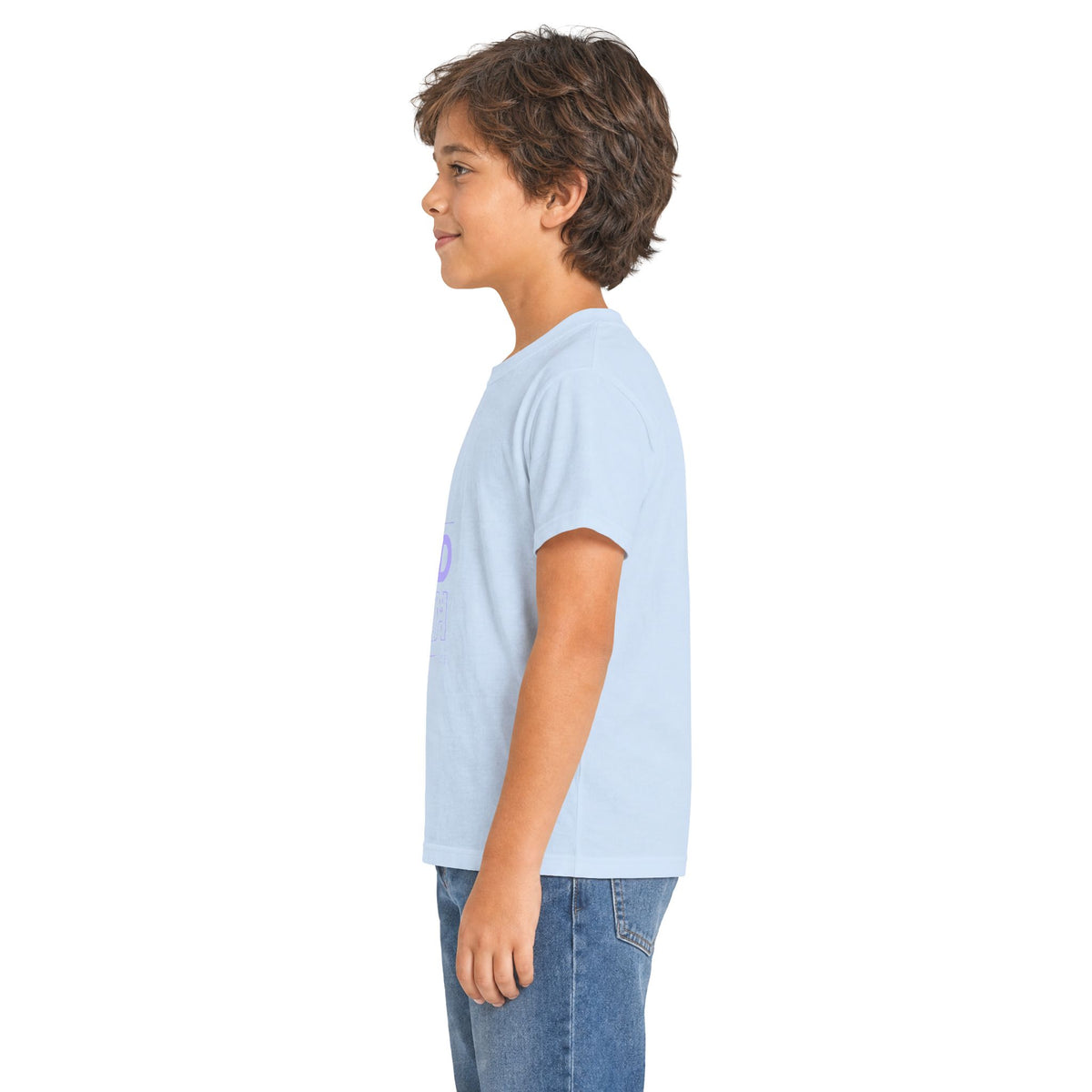 Kids Tee — "Be Kind" Pastel Mirror Graphic