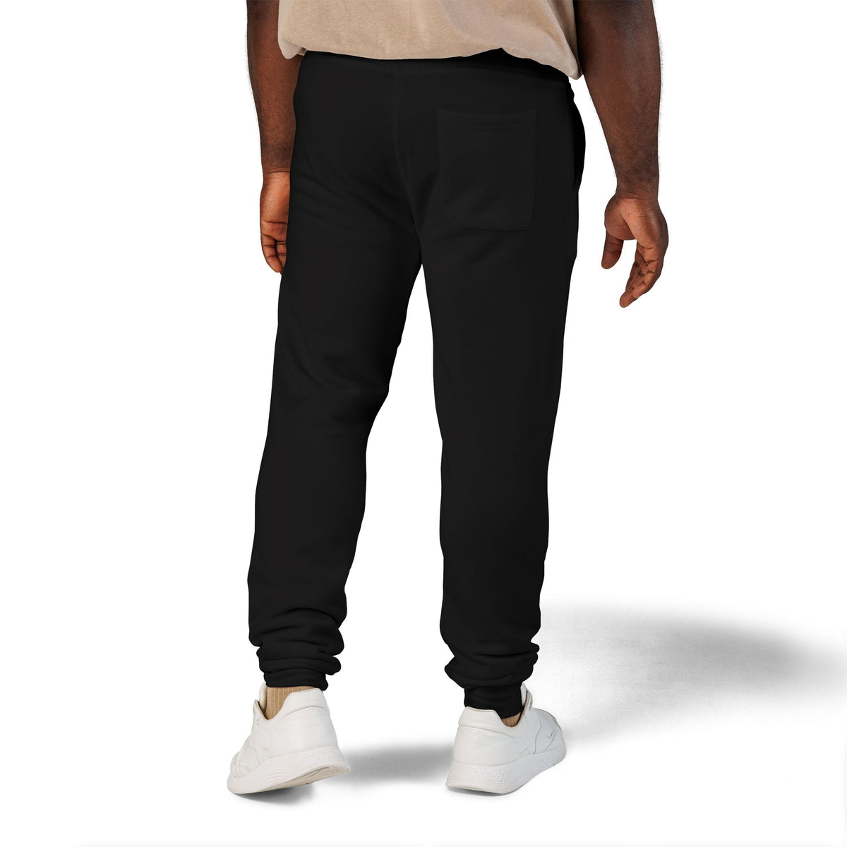 Embroidered 'Slate & Social' Fleece Sweatpants — Cozy Casual Joggers