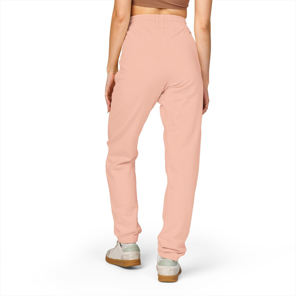 Embroidered 'Mom' Handprint Fleece Sweatpants — Cozy Gift for New Moms & Mother's Day