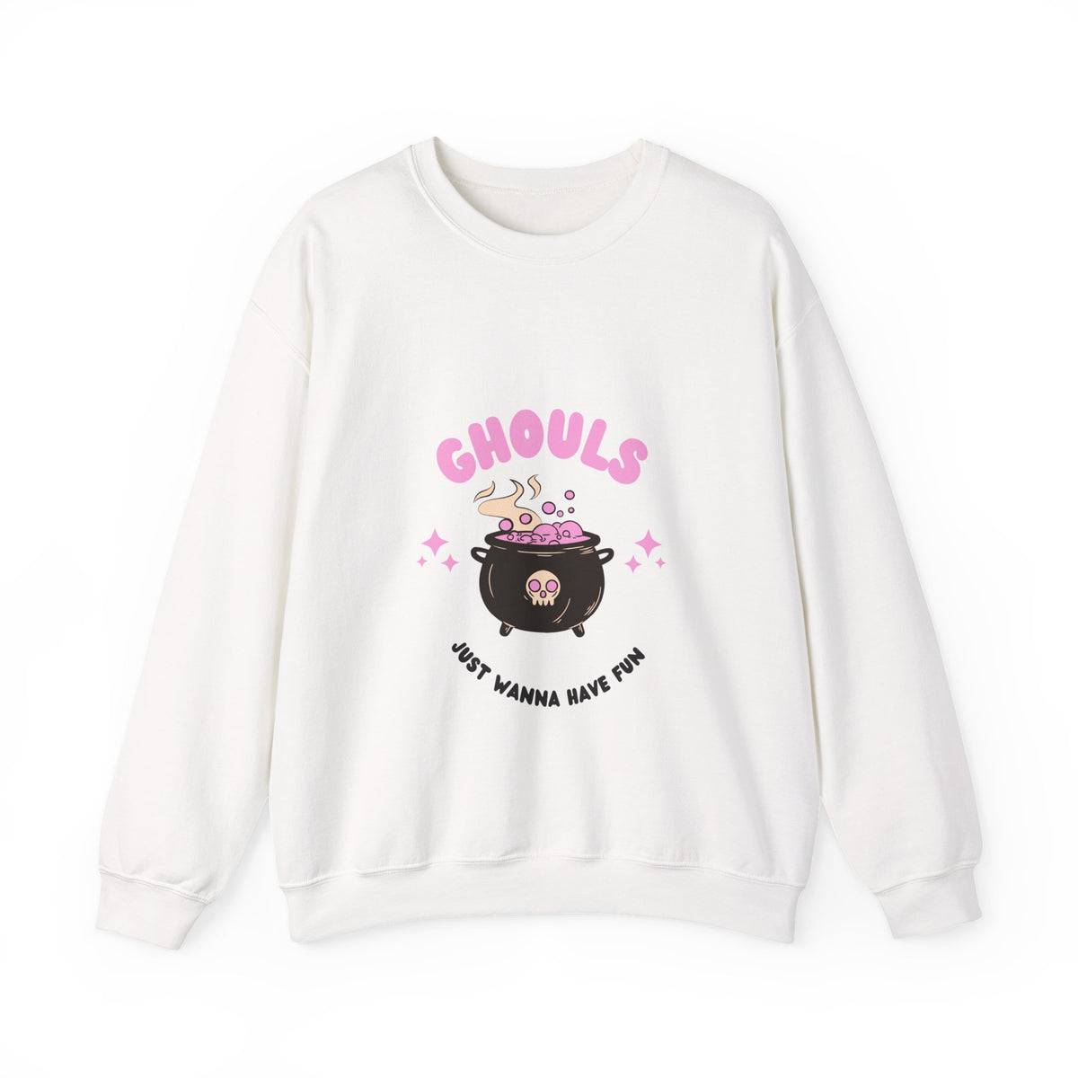 Ghoul Crewneck Sweatshirt — "Ghouls Just Wanna Have Fun" Cute Halloween Pullover