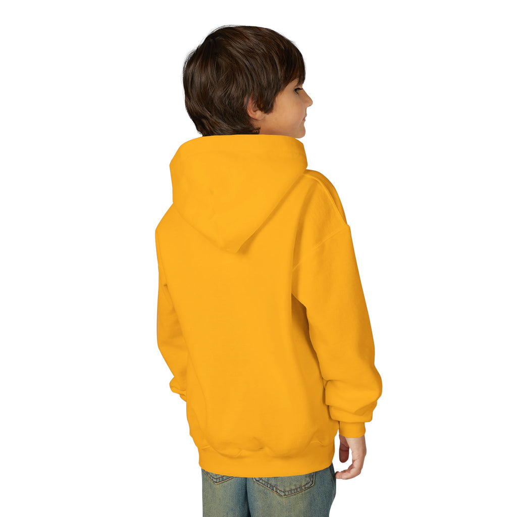 Youth Hoodie - "Slate & Social" Minimalist Text Pullover