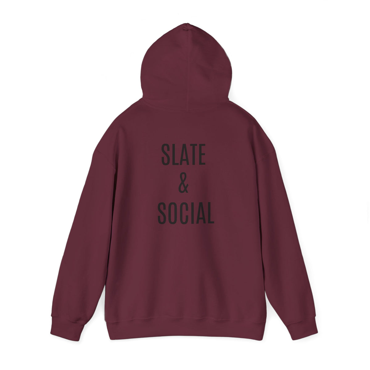 Butterfly Graphic Hoodie — 'Slate & Social' Minimalist White Pullover