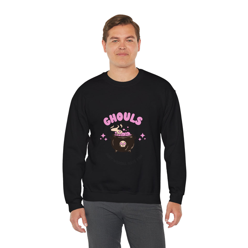 Ghoul Crewneck Sweatshirt — "Ghouls Just Wanna Have Fun" Cute Halloween Pullover