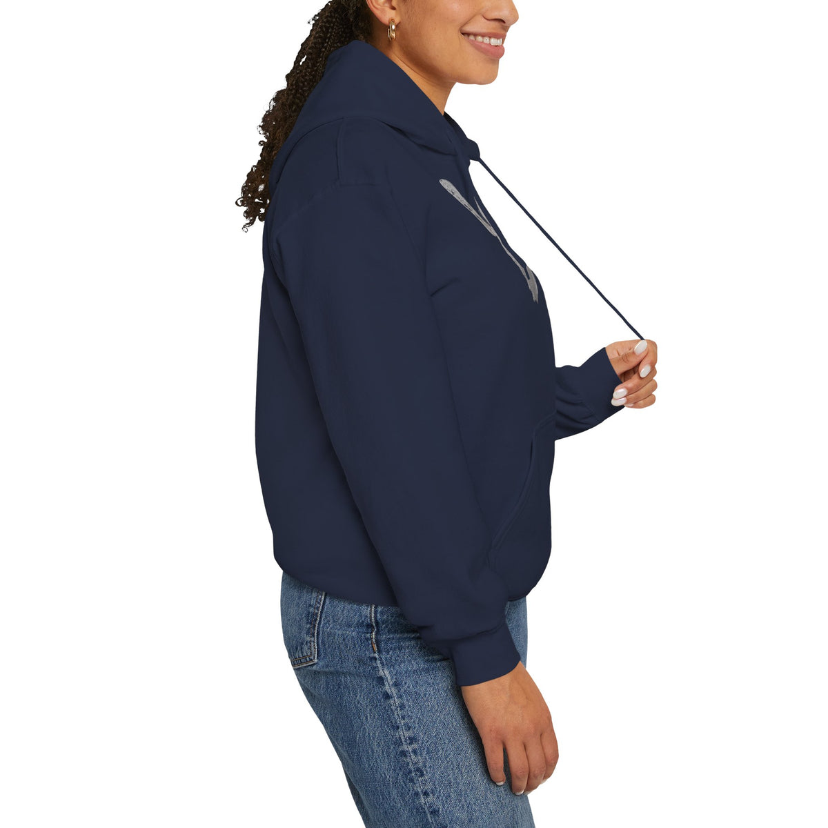 Butterfly Graphic Hoodie — 'Slate & Social' Minimalist White Pullover