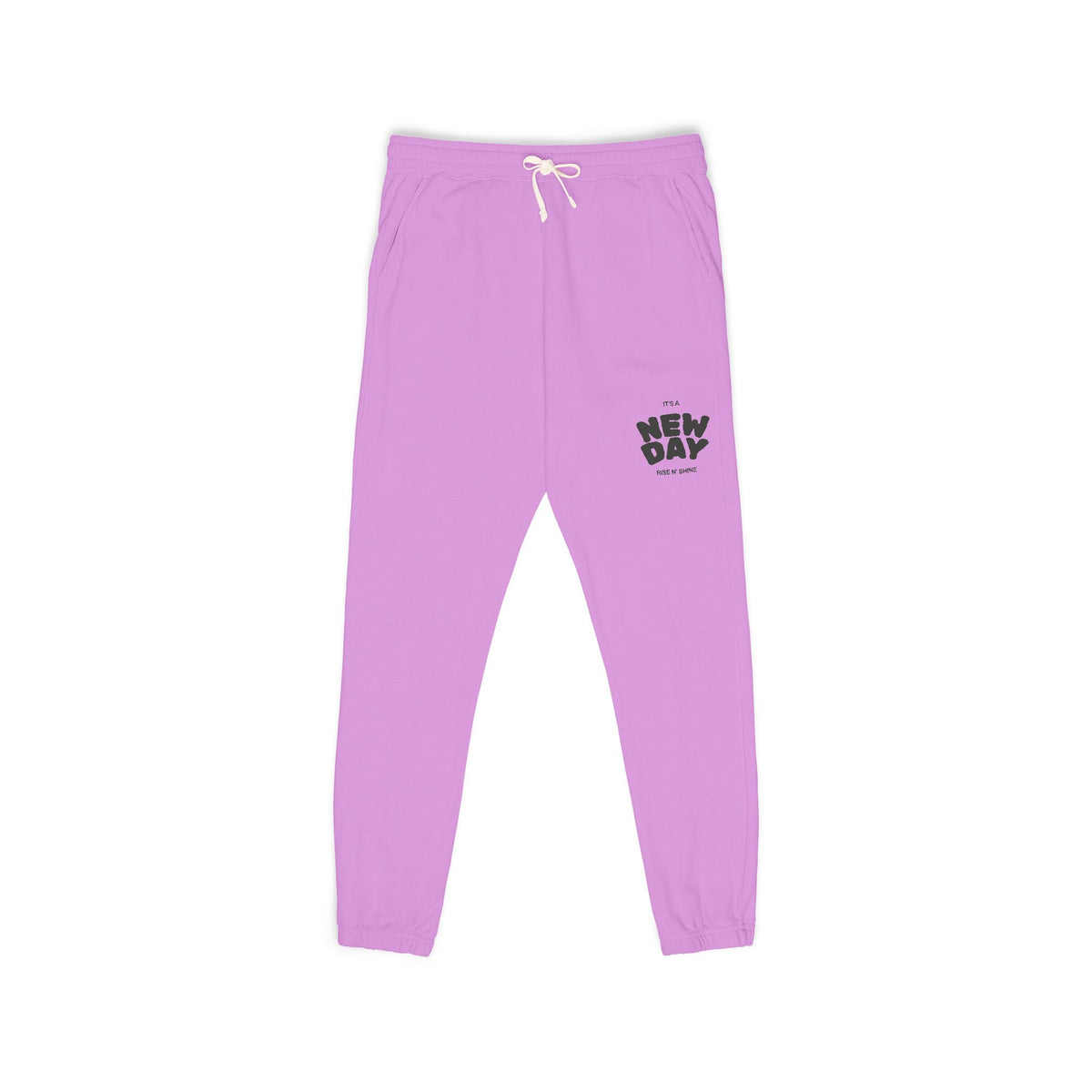Embroidered 'Mom' Handprint Fleece Sweatpants — Cozy Gift for New Moms & Mother's Day