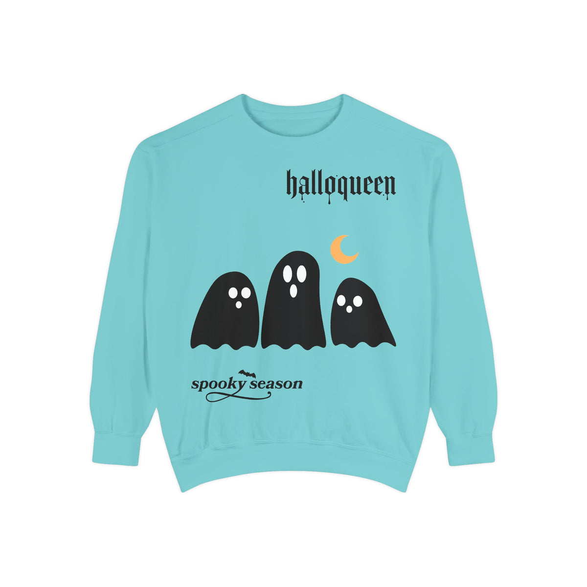 Halloween Ghosts Sweatshirt — "halloqueen" Spooky Season Crewneck