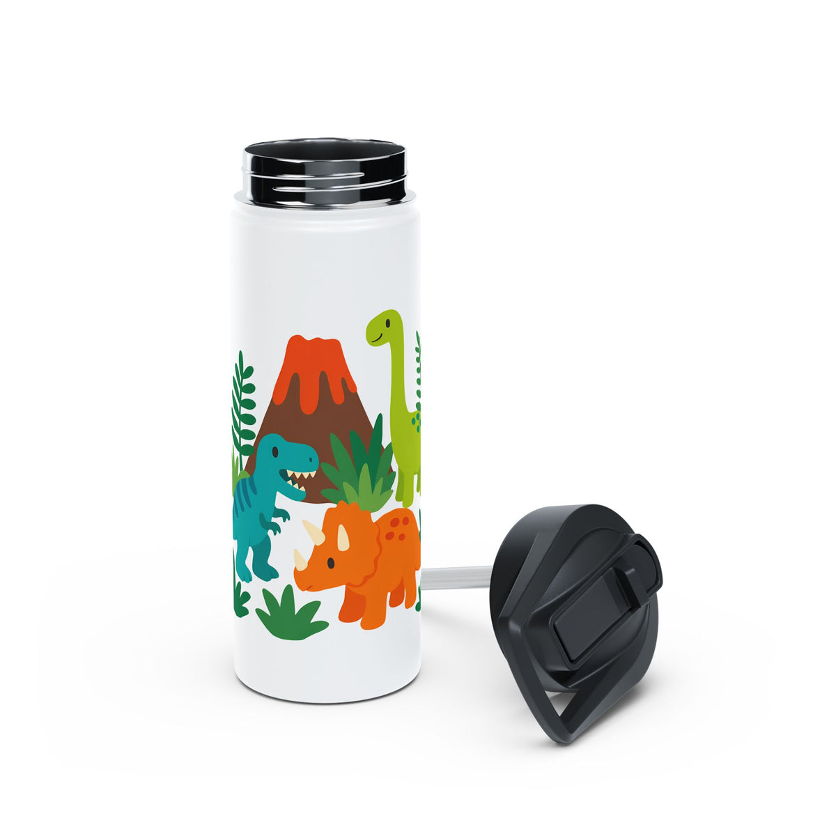 Dinosaur Adventure Stainless Steel Water Bottle