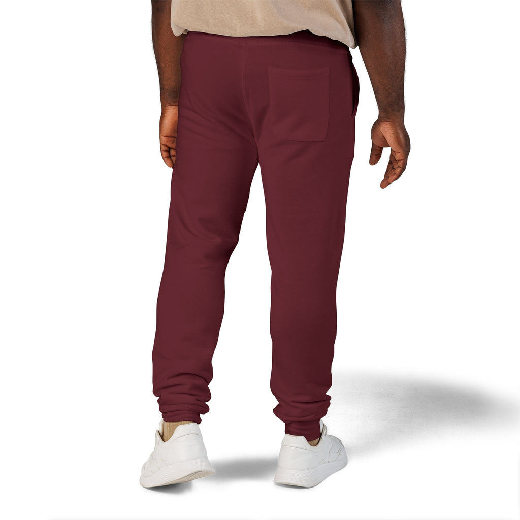 Embroidered 'Slate & Social' Fleece Sweatpants — Cozy Casual Joggers
