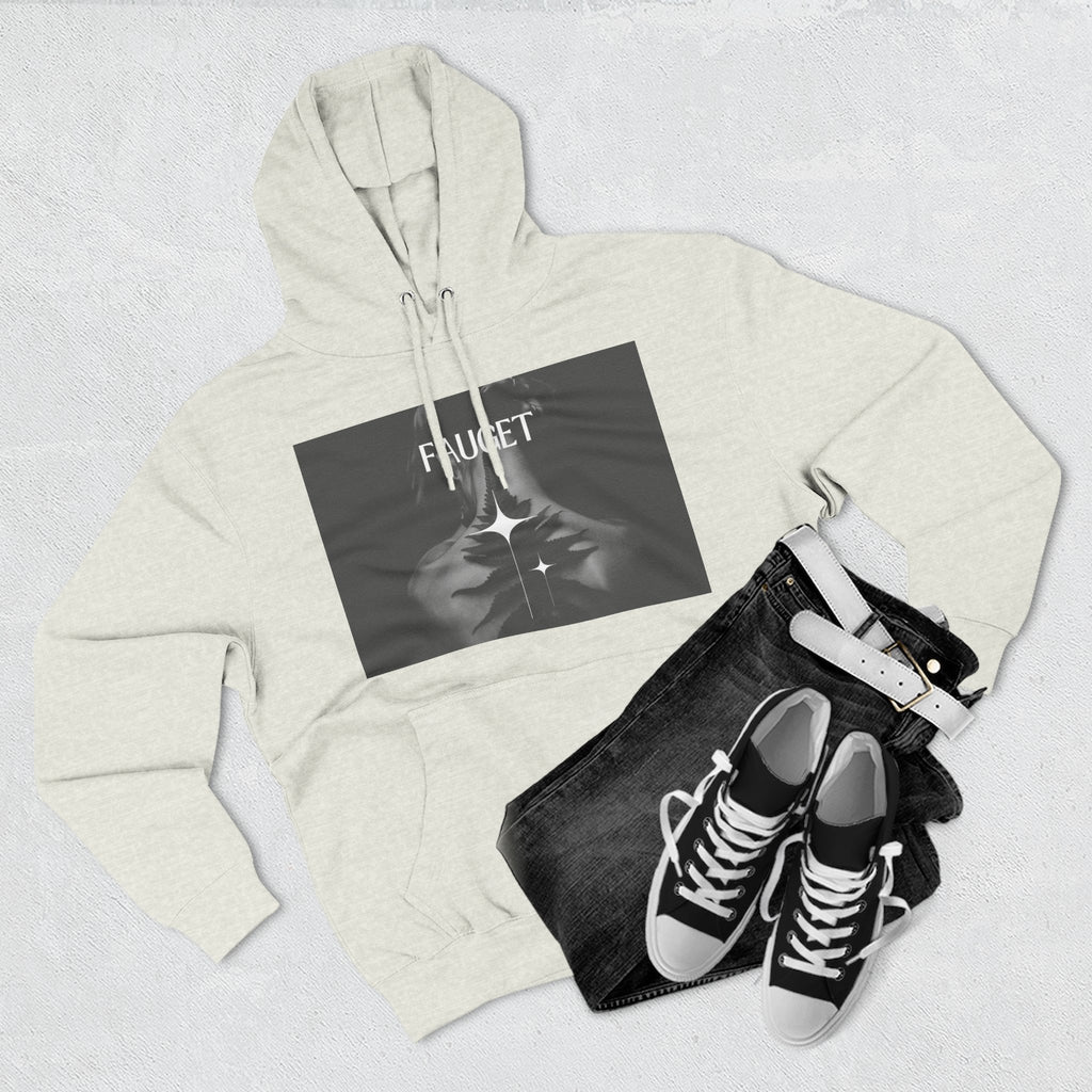 Hoodie — 'FAUCET' Monochrome Prayer Hands Graphic Hoodie