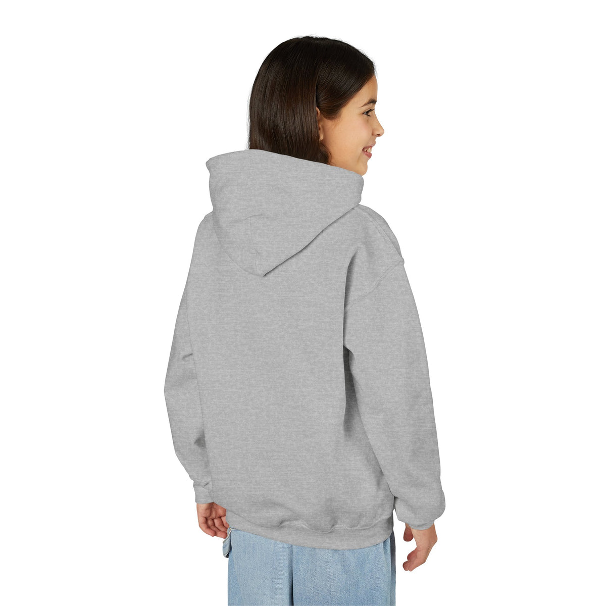 Youth Hoodie - "Slate & Social" Minimalist Text Pullover