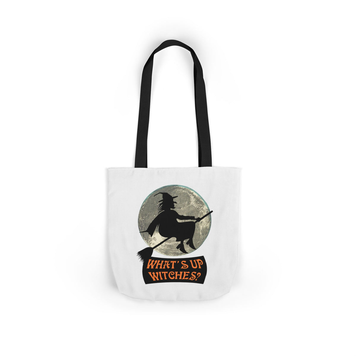 What’s Up Witches Halloween Witch Canvas Tote Bag