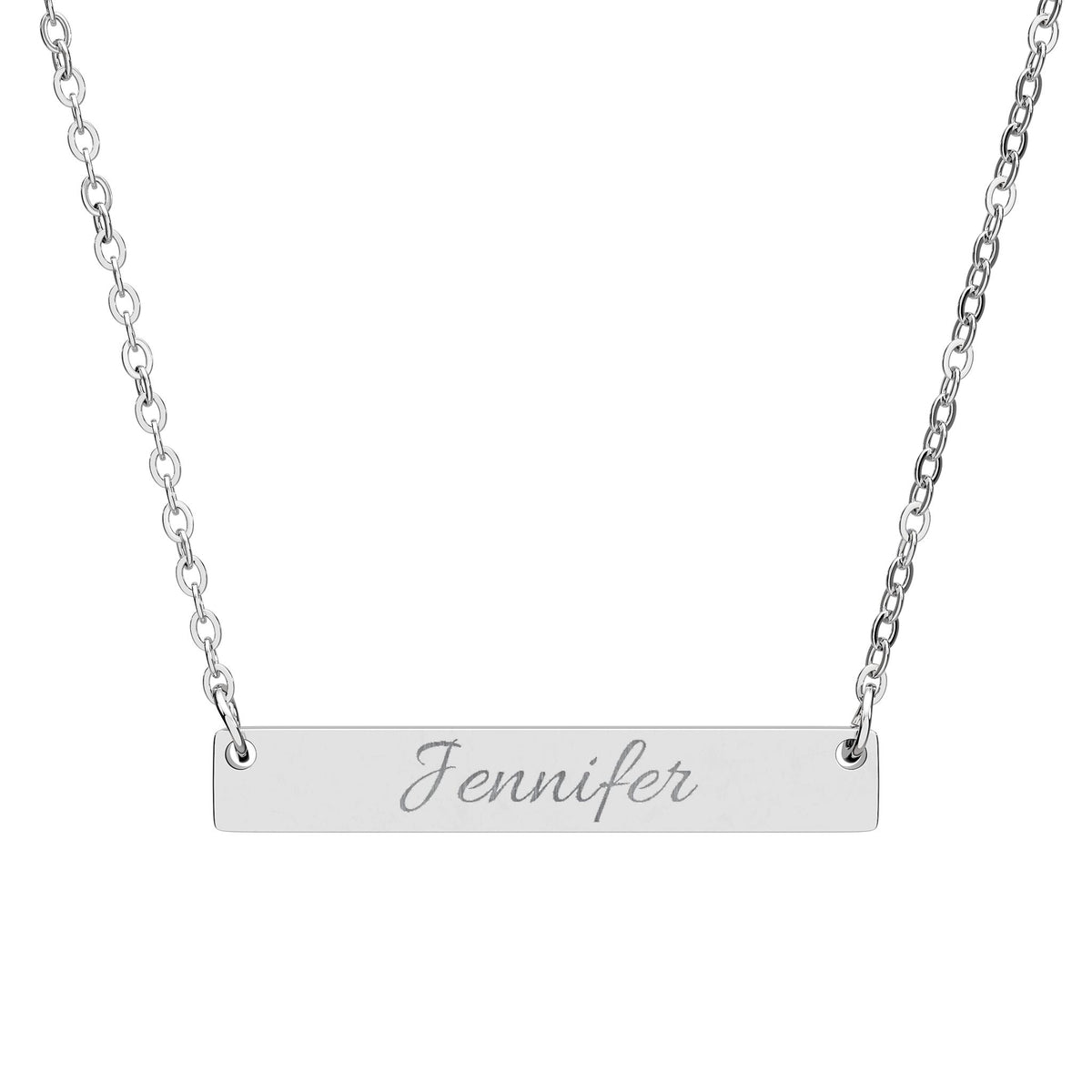 Personalized Name Bar Necklace