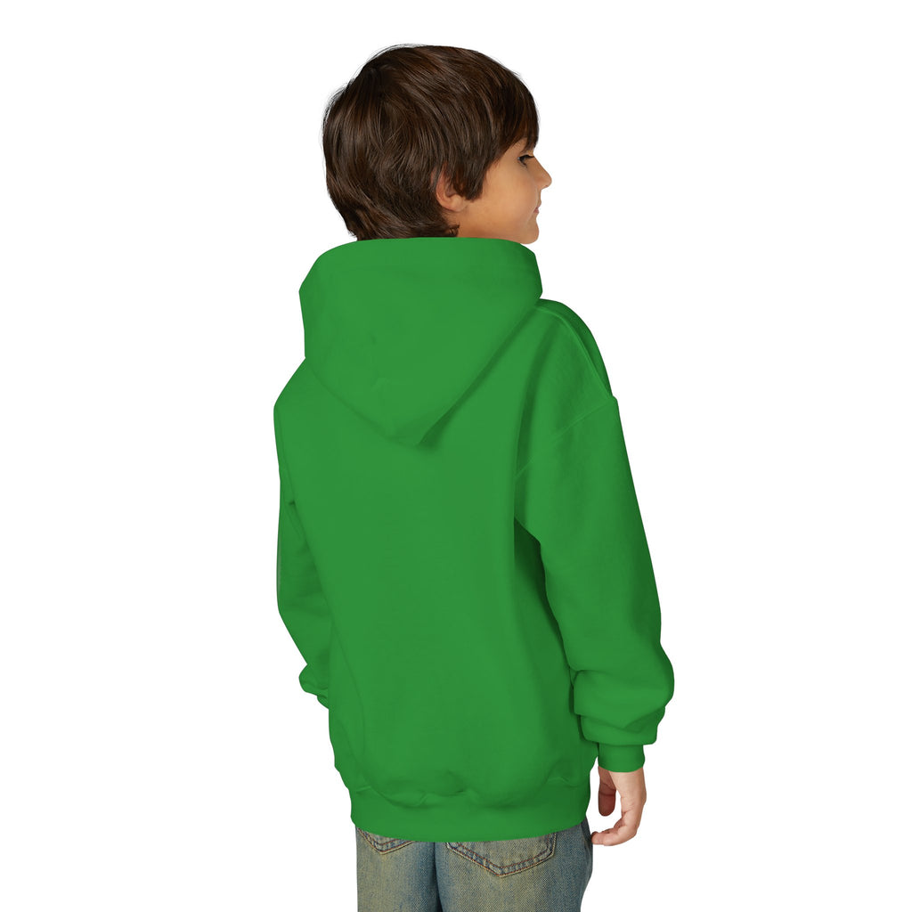 Youth Hoodie - "Slate & Social" Minimalist Text Pullover