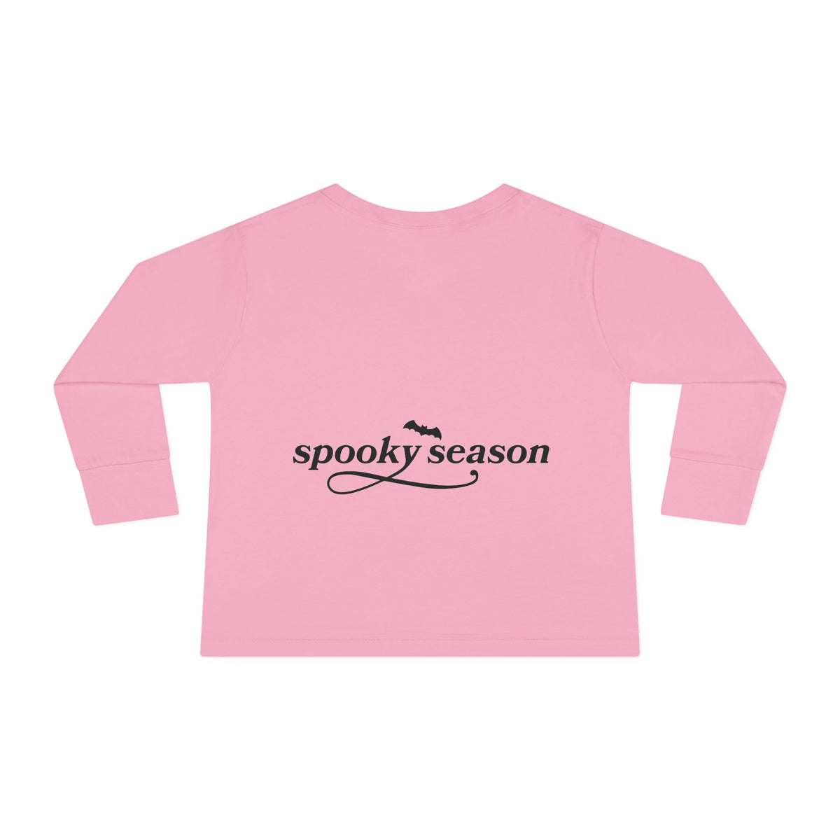 Toddler Long Sleeve Tee — "hey BOO" Halloween Spooky Season Shirt