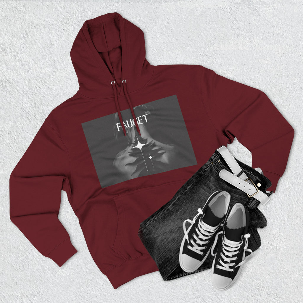 Hoodie — 'FAUCET' Monochrome Prayer Hands Graphic Hoodie
