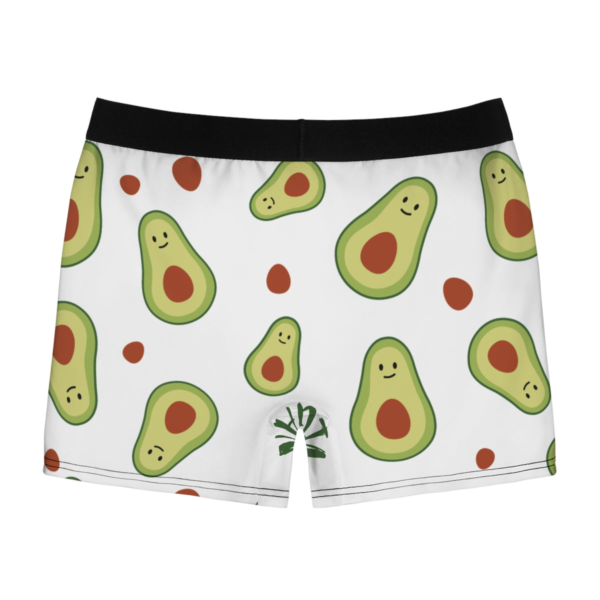 Vegan Avocado Boxer Briefs — Cute All-Over Print Men’s Undergarment