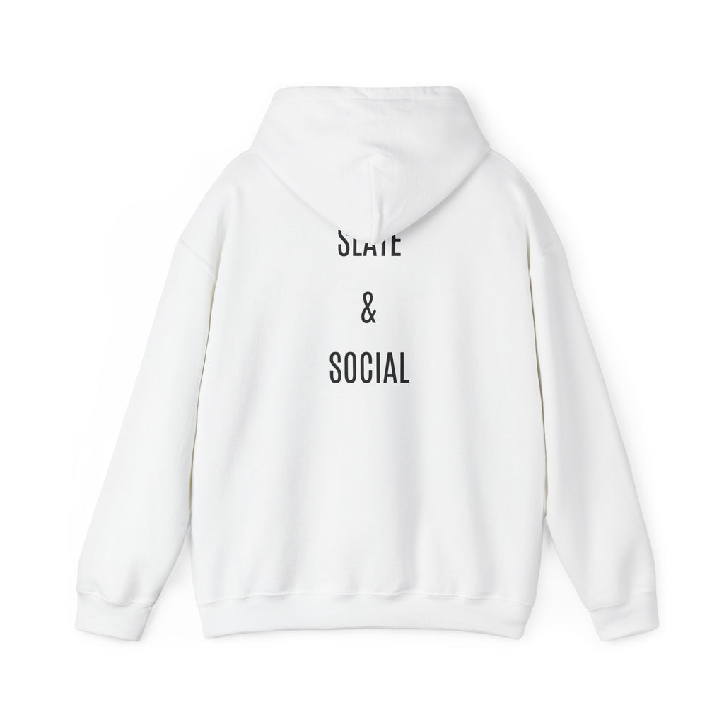 The Real Queen Hoodie — 'Slate & Social' Graphic Pullover for Bold Fashionistas