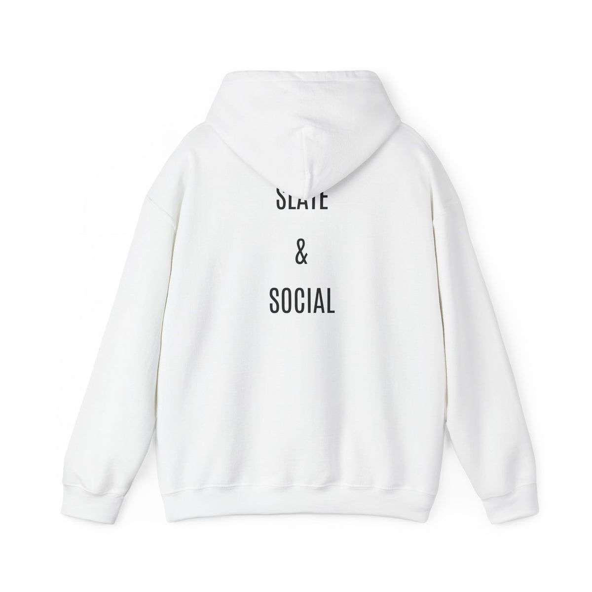 The Real Queen Hoodie — 'Slate & Social' Graphic Pullover for Bold Fashionistas