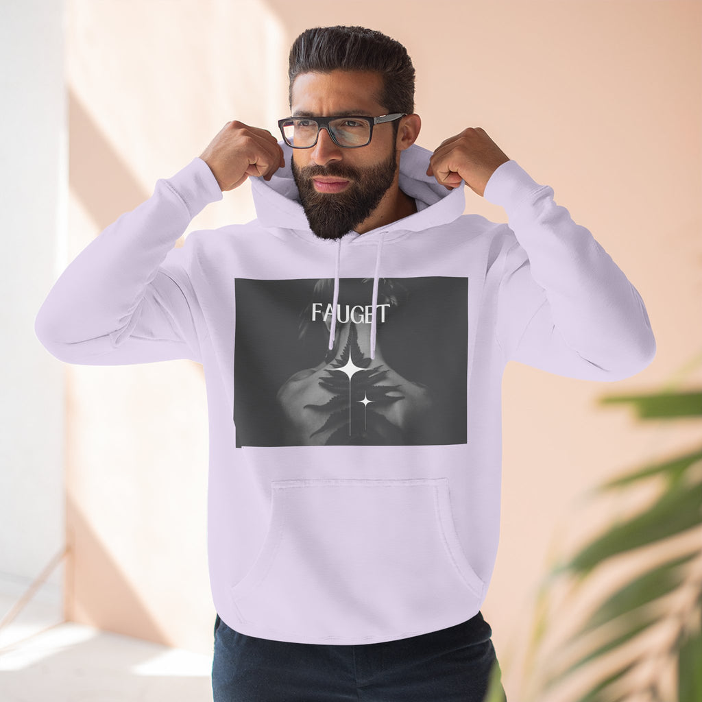 Hoodie — 'FAUCET' Monochrome Prayer Hands Graphic Hoodie