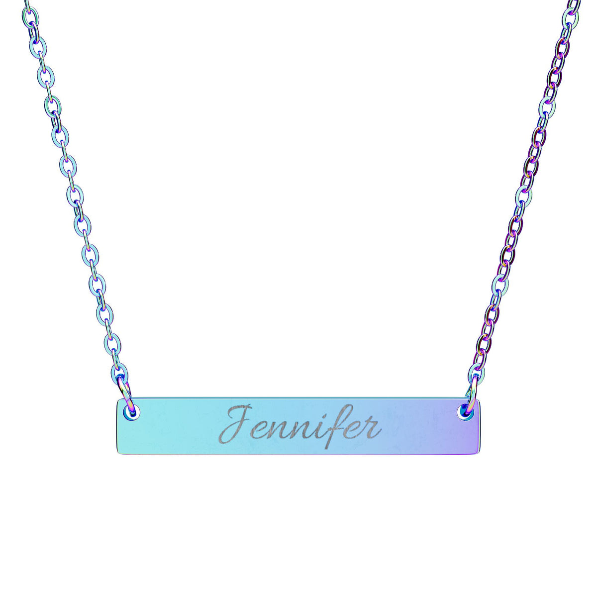 Personalized Name Bar Necklace