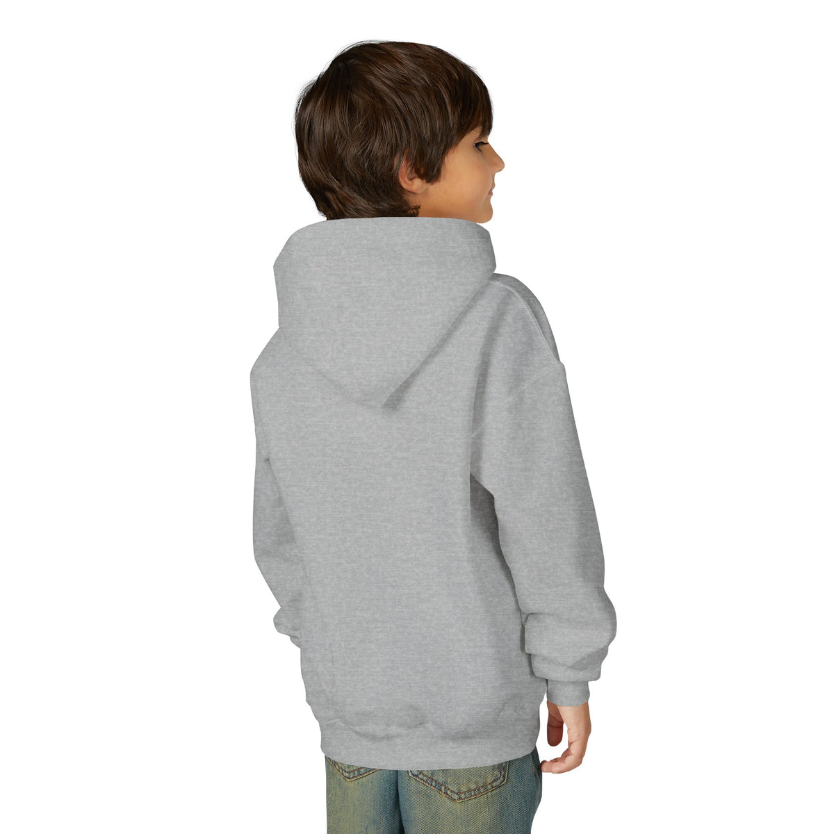 Youth Hoodie - "Slate & Social" Minimalist Text Pullover