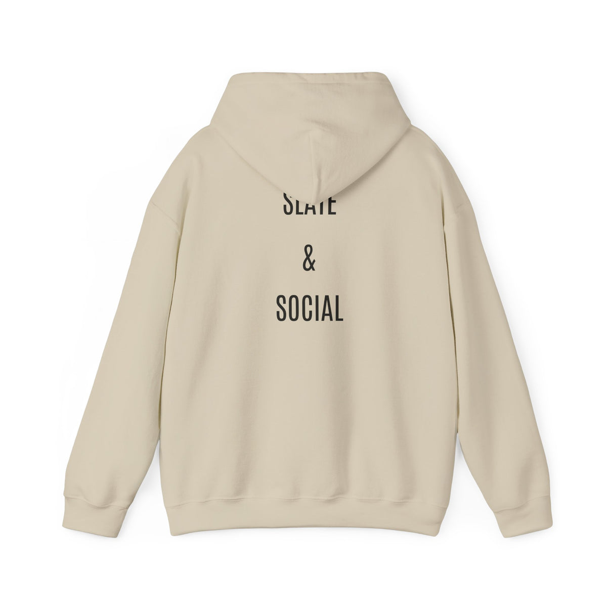The Real Queen Hoodie — 'Slate & Social' Graphic Pullover for Bold Fashionistas